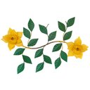 Ver imagem 1 de Painel Enfeite De Parede Lindo Com Flores Decoração Interior Libertas Rosas Artesanato Arranjo Amare