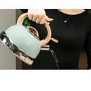 Ver imagem 2 de Chaleira de Inox com Apito 2,7l Roma Verde Brinox Marca Exemplo