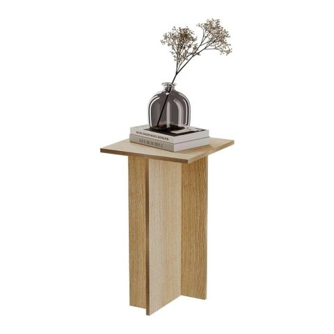 Mesa de Cabeceira Kyoto sem Gavetas MDF-MDP Moderno Amadeirado Mercado Das Prateleiras