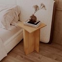 Ver imagem 2 de Mesa de Cabeceira Kyoto sem Gavetas MDF-MDP Moderno Amadeirado Mercado Das Prateleiras