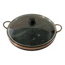 Ver imagem 2 de Grelha Alta em Pedra Sabão com Tampa de Vidro 26 Cm