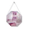 Espelho Adnet Decorativo Octogonal 40cm com Alça Gelo - 1