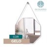 Espelho Adnet Decorativo Octogonal 40cm com Alça Gelo - 3