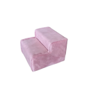 Ver imagem 2 de Kit Maca Curva Estética com Escada Salão Sobrancelha Cílios Veludo Rosa Chiclete