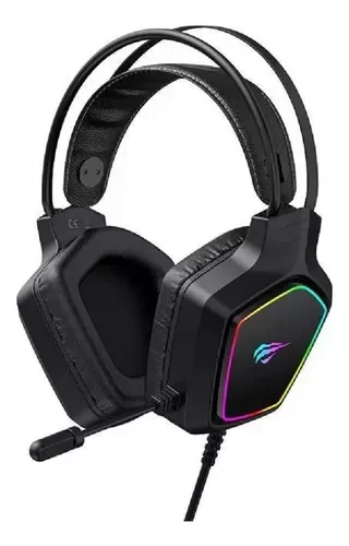 Fone de Ouvido Headset Gamer Havit H656d Led Rgb Cor Preto - 1