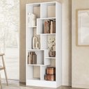 Ver imagem 3 de Estante Livreiro 73cm com Nichos Dora Branco Z49 - Mpozenato