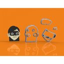 Ver imagem 2 de Cortador Kit Os Incríveis 7 Personagens e Logo Tamanho 5,5cm