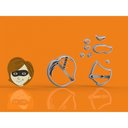 Ver imagem 6 de Cortador Kit Os Incríveis 7 Personagens e Logo Tamanho 5,5cm