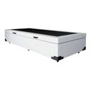 Ver imagem 1 de Cama Box Baú Solteirão Reforçada Fabricação Própria 96x203 - Corino - Branco