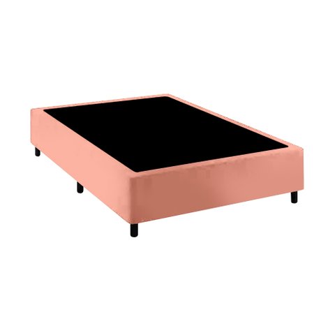 Base Cama Box Premium Casal Comum Rose