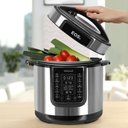 Ver mais imagens de Panela de Pressão Elétrica Caçarola Multicooker Multiuso Digital Inox 6l Epp60di 220v - Eos 220v