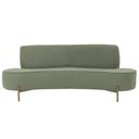 Ver imagem 6 de Sofá Orgânico 02 Lugares 150cm Argos Pés Ouro Fosco Linho Verde - Nexta Casa