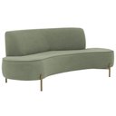 Ver imagem 1 de Sofá Orgânico 02 Lugares 150cm Argos Pés Ouro Fosco Linho Verde - Nexta Casa