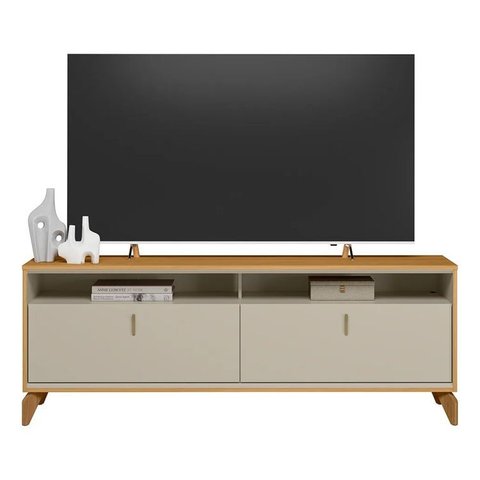 Rack Dubai 1.6 sem Led para Tv até 70 Polegadas Linea Brasil Cor Tauari/off White Fosco