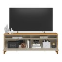 Ver imagem 2 de Rack Dubai 1.6 sem Led para Tv até 70 Polegadas Linea Brasil Cor Tauari/off White Fosco