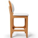 Ver imagem 6 de Banqueta Baixa Bar Cozinha Sala Jantar Fixa Betta L02 Imbuia Facto Branco - Lyam Decor Banqueta Baix