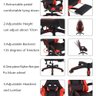 Cadeira Gamer de Escritorio Confortavel Ergonômica com Apoio de Pés Giratoria Jogos Home Office - 6