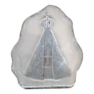 Enfeite Lasca Nossa Senhora Aparecida de Cristal Decoração