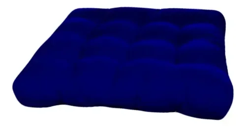 Ver imagem 1 de Almofada Futon Cadeiras Bancos Áreas 60x60 Cm Azul Marinho