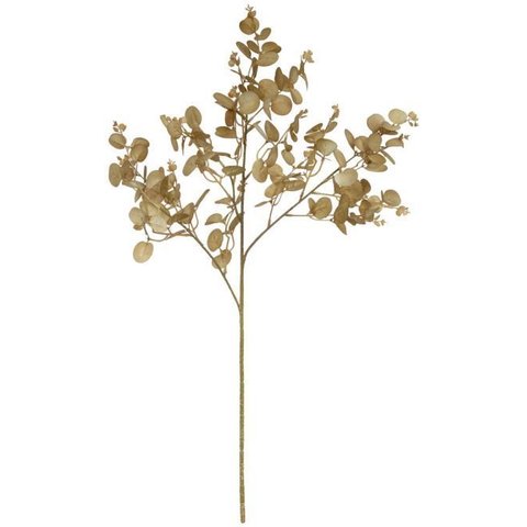 Planta Artificial Folhagem Galho Eucalipto X144 Verde Oliva 77cm