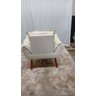 Kit 02 Poltrona Decorativa Opala + 02 Puff Redondo Suede Bege- Pandora Decor - 4