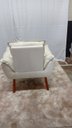 Ver imagem 4 de Kit 02 Poltrona Decorativa Opala + 02 Puff Redondo Suede Bege- Pandora Decor
