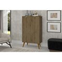 Ver imagem 1 de Sapateira 2 Portas Retrô Lisboa Ferrara Amadeirado