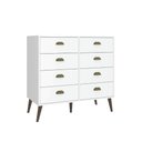 Ver imagem 2 de Cômoda para Quarto 8 Gavetas 87x90 cm Lisboa Cor Branco Casamia