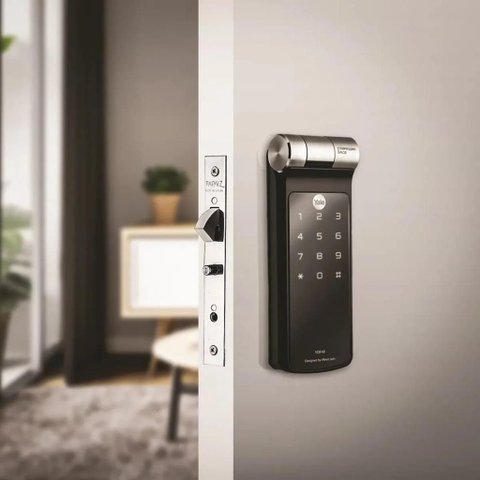 Fechadura Digital Biometria Ydf 40 Bp Porta de Correr Yale