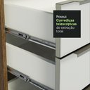 Ver imagem 6 de Balcão Madesa Lux 80 cm 2 Gavetas (Sem Tampo) Rustic/Branco Veludo Cor:Rustic/Branco Veludo