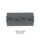 Ver mais imagens de Escrivaninha Plataforma 4 Lugares Aço Linha Corporativa Light 240x120cm Cinza