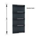 Ver imagem 2 de Kit 5 Bandejas para Gondola Canto 202 Fit 40/60 Preto Pe Cinza