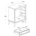 Ver imagem 3 de Cômoda Luna 4 Gavetas Off White 73cm - 66594