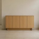 Ver imagem 1 de Buffet Aparador 4 Portas Moderno 120cm Carvalho Dian