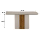 Ver imagem 2 de Mesa de Jantar Doha 120x80 Off White Decor Off – Leifer Móveis
