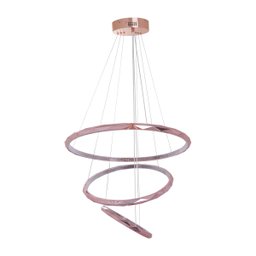 Pendente Led Metal Rose Gold 85w 3000k Luz Amarela Yamamura - 1