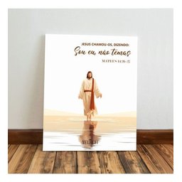 Kit 3 Quadro Cristão Gospel Jesus Evangélica Mdf Tratado 28x20cm - 5