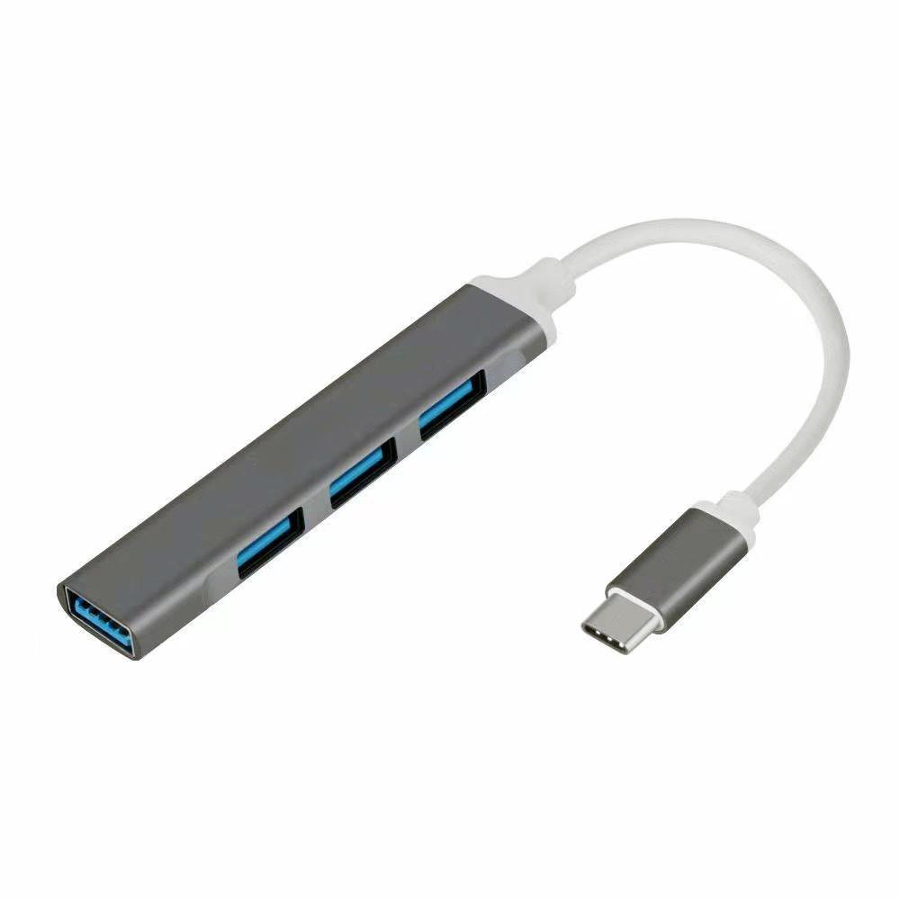Hub USB Type-C 4 Portas Extensão USB 3.0 Adaptador Pen Drive OEM