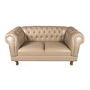 Ver imagem 1 de Namoradeira Chesterfield Duque Corano Bege/ Sala de Estar, Escritório, Salão, Decoração, Consultório