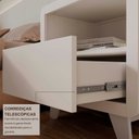 Ver imagem 5 de Mesa de Cabeceira 55cm com Gaveta e Nicho 100% MDF Padrão Planejados Mabel Branco
