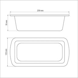 Forma para Pão e Bolo Brasil Grafite em Alumínio com Revestimento Antiaderente 22 Cm 1,2 - 6