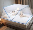Ver imagem 2 de Super Mosquiteiro Magnético Tela 180 X 135 X 85 Cama Solteiro Casal Proteção Mosquito