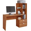 Ver imagem 1 de Escrivaninha Mesa Computador 138x54cm Gavetas Elisa Cinamomo