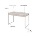 Ver imagem 4 de Mesa Office 120x60x75cm C/02 Gavetas Kuadra Snow - Est.branca