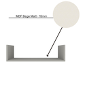 Ver imagem 4 de Kit 2 Prateleiras U Decorativas Multiuso em Mdf Plancasa:off White