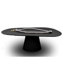 Ver imagem 3 de Mesa Oval Organica em Ébano 198x122