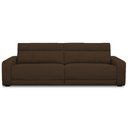 Ver imagem 3 de Sofá 3 Lugares Rettrátil Reclinável Elétrico 224cm Mazi L06 Couro Marrom - Lyam Decor