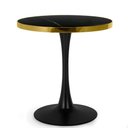 Ver imagem 2 de Conjunto Mesa de Jantar Redonda Majestic 70cm Preta com 4 Cadeiras Roma - All Black