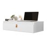 Penteadeira Suspensa Multiuso Console com Puxador em Corino - Branco - 3