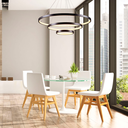 Ver imagem 4 de Pendente Lustre Led Moderno 3 Aros Arcos Anéis Atenas 20 40 60cm 55w 6500k Bivolt Pronto para Instal